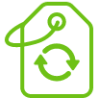 Recycle tag icon